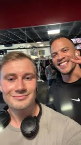 Amazing morning at @i.o.w.c watching my man Richie! Jordan has helped  Richie get into the gym and step