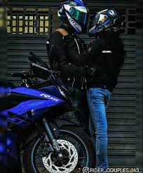 Over 40,000+ cool wallpapers to choose from. Rider Couple Images Moto Devil Sharechat India S Own Indian Social Network