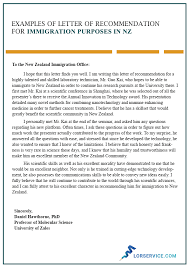 Supporting documents for b1/b2 visa renewal. Character Letter Of Recommendation For Immigration In Nz
