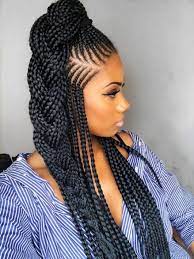 37 Ideas Braids Half Up Half Down Ghana For 2019 Braided Hairstyles Updo African Braids Hairstyles Pictures Cornrow Hairstyles