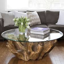 Natura Round Root Coffee Table Mikaza Meubles Modernes Montreal Modern Furniture Ottawa Coffee Table Wood Modern Coffee Table Decor Coffee Table