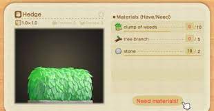 Acnh How To Get Hedge Diy Recipe Animal Crossing Gamewith Animal Crossing Hedges Diy Food Recipes