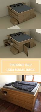 15 genius ikea hacks that solve all of your storage problems. Pin On Bett Stauraum