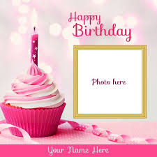 Photo Frame Birthday Wishes With Name And Photo Editor Online Pin On Tv