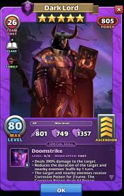 Most have 11 monsters of the same color which makes getting 150 monsters pretty easy. Dark Lord Empires And Puzzles Hero Review