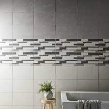 Cimenti Grey Matt Ceramic Wall Tile Pack Of 10 L 400mm W 250mm B Q For All Your Home And Garden Supplies Bathroom Wall Tile Ceramic Wall Tiles Wall Tiles