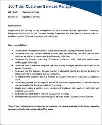 According to the bureau of labor statistics, financial clerks, which includes client service associates, are expected to see a job growth of 6 percent through 2024. Free 13 Service Manager Job Description Samples In Ms Word Pdf