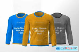 Front and back t shirt mockup psd. Long Sleeve T Shirts Mockup Design Free Download Photoshop Vector Stock Image Via Torrent Zippyshare From Psdkeys Com