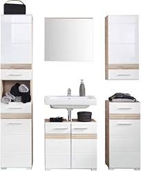 For next photo in the gallery is white high gloss bedroom furniture sets. Furnline High Gloss Bathroom Furniture Set One White Amazon Co Uk Kitchen Home