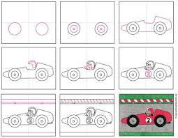 Draw A Race Car Art Projects For Kids In 2020 Kids Art Projects Elementary Drawing Art Projects