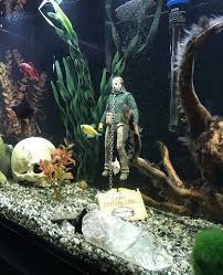 Jason Voorhees Fish Tank Decoration Gtage In 2020 Fish Tank Themes Fish Tank Decorations Cool Fish Tanks