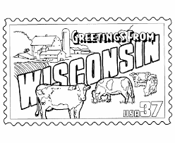 Wisconsin state symbols coloring page best coloring pages glum. Pin On Usa Coloring Pages