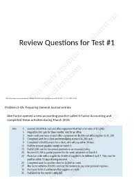 Review Questions For Test 1 ACC110