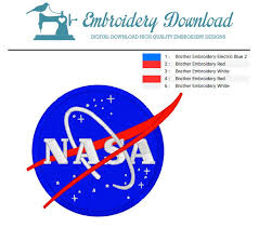 Download Nasa Logo Embroidery Design For Download Embroiderydownload SVG Cut Files