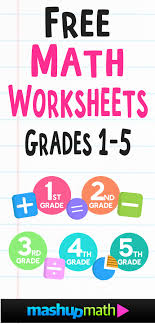 They are perfect for teachers and parents who are looking for creative ways to teach new concepts or review what students have learned. Free Math Worksheets Mashup Math