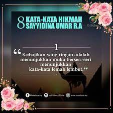 Kata bijak ulama dan tokoh penting islam. 8 Kata Kata Hikmah Saiyidina Umar Al Islam Itu Nasihat 3 Facebook