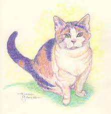 Uploaded by † psychopath †. Calico Cat Karen Gillmore Art