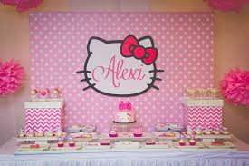 Alexi S Hello Kitty Themed Dessert Table Hello Kitty Theme Party Hello Kitty Birthday Party Hello Kitty Birthday Theme