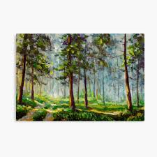 Große und kleine künstler gestalten mit acrylfarben bilder, die durch ihre leuchtkraft und beim malen mit acrylfarben können kleine tricks und kniffe hilfreich sein oder in schwierigen situationen die so vermeidest du sichtbare übergänge und erhältst eine schöne, homogene oberfläche. Ursprungliche Acrylmalerei Spaziergang Im Sonnigen Wald Bunte Abbildung Kunstwerk Kunst Malen Mit Acryl Auf Papier Von Rybakow Fotodruck Von Rybakowvalery Redbubble