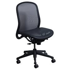 Knoll Chadwick Armless Used Task Chair Black Mesh National Office Interiors And Liquidators
