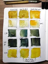 An undertone is the result of the prominent color taking visual precedence. Watercolour Mixing Green And Gold Liz Steel Liz Steel