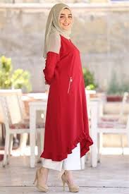 Beray 5370 Etegi Firfirli Cep Detayli Kap Bordo Muslim Fashion Hijab Fashion Fashion Outfits