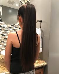 Ladies best ponytail hairstyles for medium hairs: Hair Brownhair Latina Latinarapunzel Ponytail Hairstyle Hairoftheday Longhair Longhairdontcare Itsallaboutth Hair Styles Long Hair Styles Latina Hair