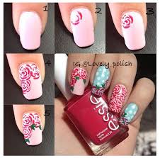 Rose Nail Art Tutorial With Images Rose Nail Art Rose Nails Nail Art Tutorial