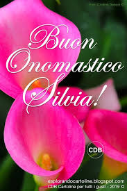 Cdb Cartoline Per Tutti I Gusti Cartolina Buon Onomastico Silvia Auguri An Buon Onomastico Onomastico Auguri Di Buon Compleanno