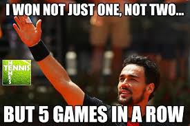 For more info visit the memedb: Tennis Memes On Twitter Fabio Fognini Rallies From 1 4 Down To Take The Opening Set Vs Rafa Nadal 6 4