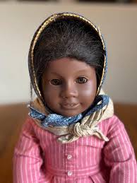 1993 Pleasant Company Addy Doll, 18" Collectible Early American Girl,  Beautiful African American Doll in Original Linen Dress w/ Accessories