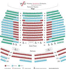 Seating Map Windsor Symphony Orchestra