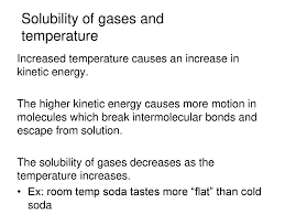 For example, sugar dissolves better in hot tea than cold tea. Unit 9 Solutions Ppt Download