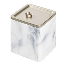 Enter your email and we'll send you a link to change your password. Idesign Dakota Bathroom Canister White Marble Satin Walmart Com Walmart Com