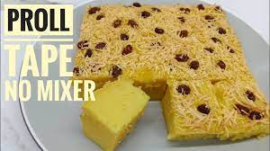 Prol tape ini merupakan makanan sederhana yang enak. Resep Proll Tape No Mixer Youtube