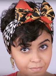 5 Ways To Wear And Wrap A Bandana For Short Hairstyles Hair Styles Hair Wraps Short Hair Styles