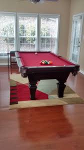Olhausen Hampton Pool Table Installed By Atlantic Spas And Billiards In A Breakfast Room Turned Billiards Room What A Fun Hampton Pool Billiard Room Billiards