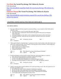 Basic research examples below are some possible applied research questions in psychology: Test Bank For Social Psychology 9th Edition By Kassin By Kris43993 Issuu