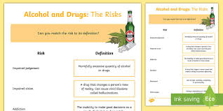 The amount of alcohol in a person's blood, expressed as a percentage. Cfe Second Alcohol And Drugs The Risks Worksheet Worksheet