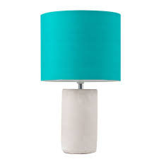 White concrete table lamp scandinavian minimalist industrial loft cement texture geometric living room bedside light beton desk lighting. Austin Concrete Table Lamp Drum Shade Value Lights