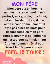 Mon homme je t aime. Sante Magazine Je T Aime Papa Facebook