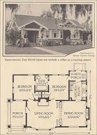 1916 Single Story Bungalow Ladies Home Journal George Palmer Telling Vintage House Plans Floor Plans Small Bedroom Remodel