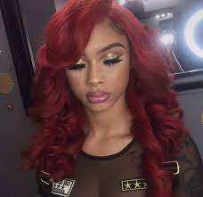 Pin By On Pretty Com Red Weave Hairstyles Maroon Hair Red Burgandy Hair