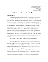 Formal Lab Report Of Vinegar Lab Chem C125 Experimental Chemistry Studocu