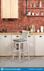wooden bar stool chair in white wooden
