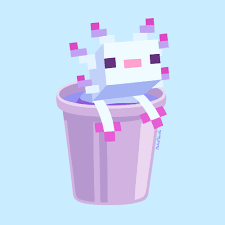 Look at them they are so cute smiley. Wave3qna Minecraft Axolotl Once Again I Was The One Who
