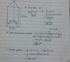 We did not find results for: Alas Sebuah Prisma Berbentuk Segitiga Siku Siku Yanh Panjang Sisi Sisinya 15 Cm 8 Cm Dan 17 Cm Brainly Co Id