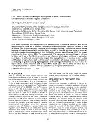 Pdf Leaf Colour Chart Based Nitrogen Management In Rice Its