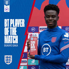 Bukayo saka is preparing to play as a forward with england this summer at euro 2020 but the versatile arsenal youngster is ready to do a job wherever he is needed at his first major international tournament. Saka Voted England S Motm In Friendly Match Win Vs Austria Media Reportage Ng