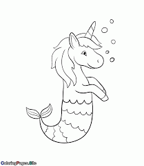 Share this page with your friends :) share on facebook. Mermaid Unicorn Coloring Page